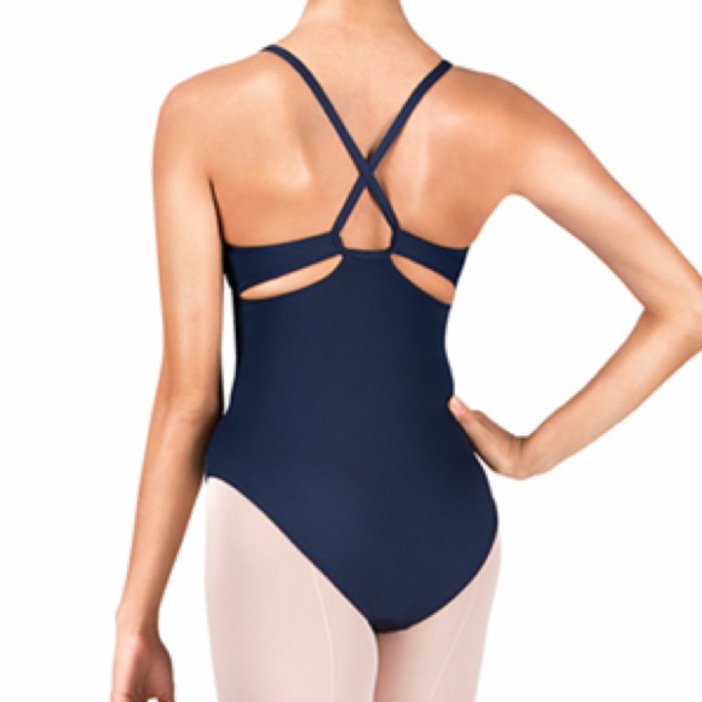Motionwear blue leotard keyhole back leotard ballet leotard blue ballet leotard